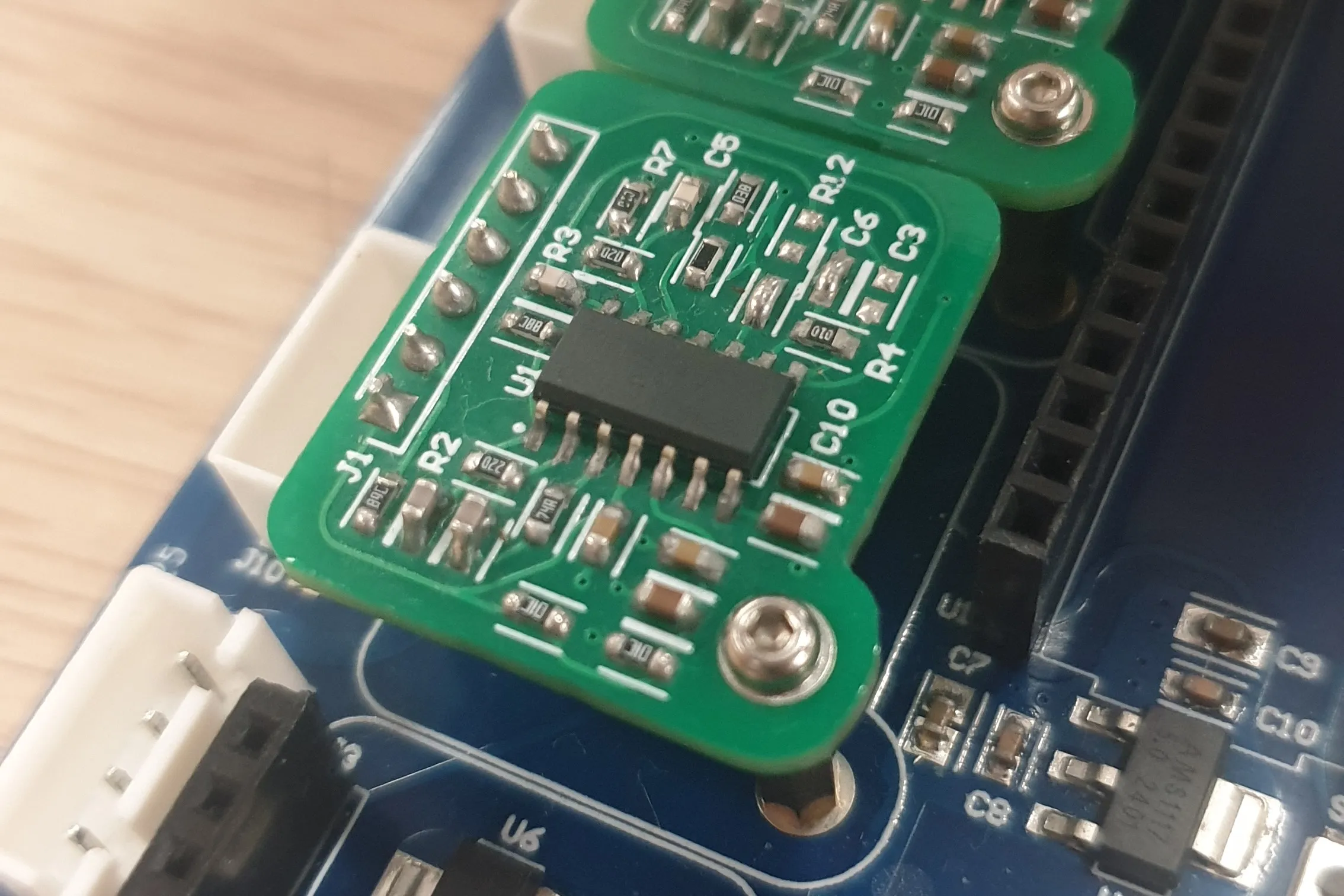 Real filter board after making corrections